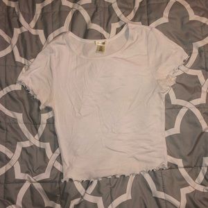 White crop top